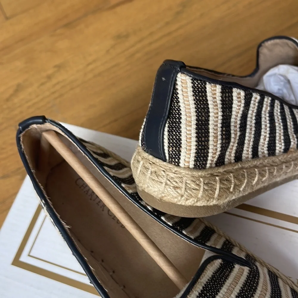 NWT CHARTER CLUB ESPADRILLES 9 1/2 | Comfortable | Soft insole | Dark Navy